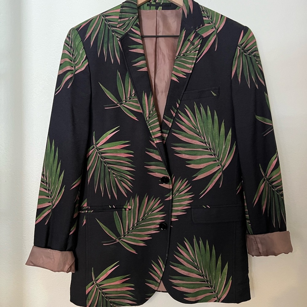 Men’s jacket ASOS lots of pockets fun print 36 slim
